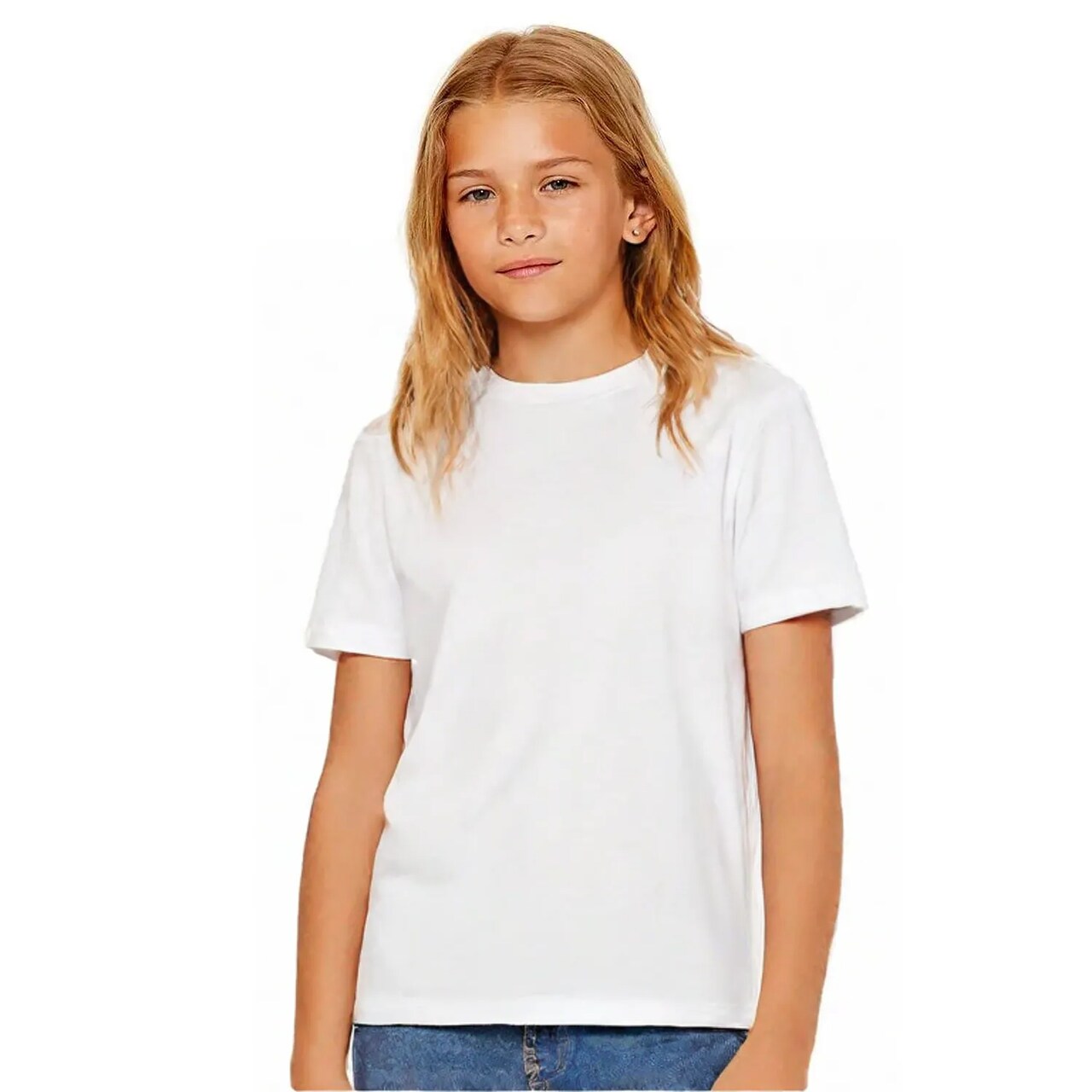 Gildan Youth Light Cotton Crewneck Short Sleeve T-Shirt for School, Sports & Casual Wear Everyday Tee